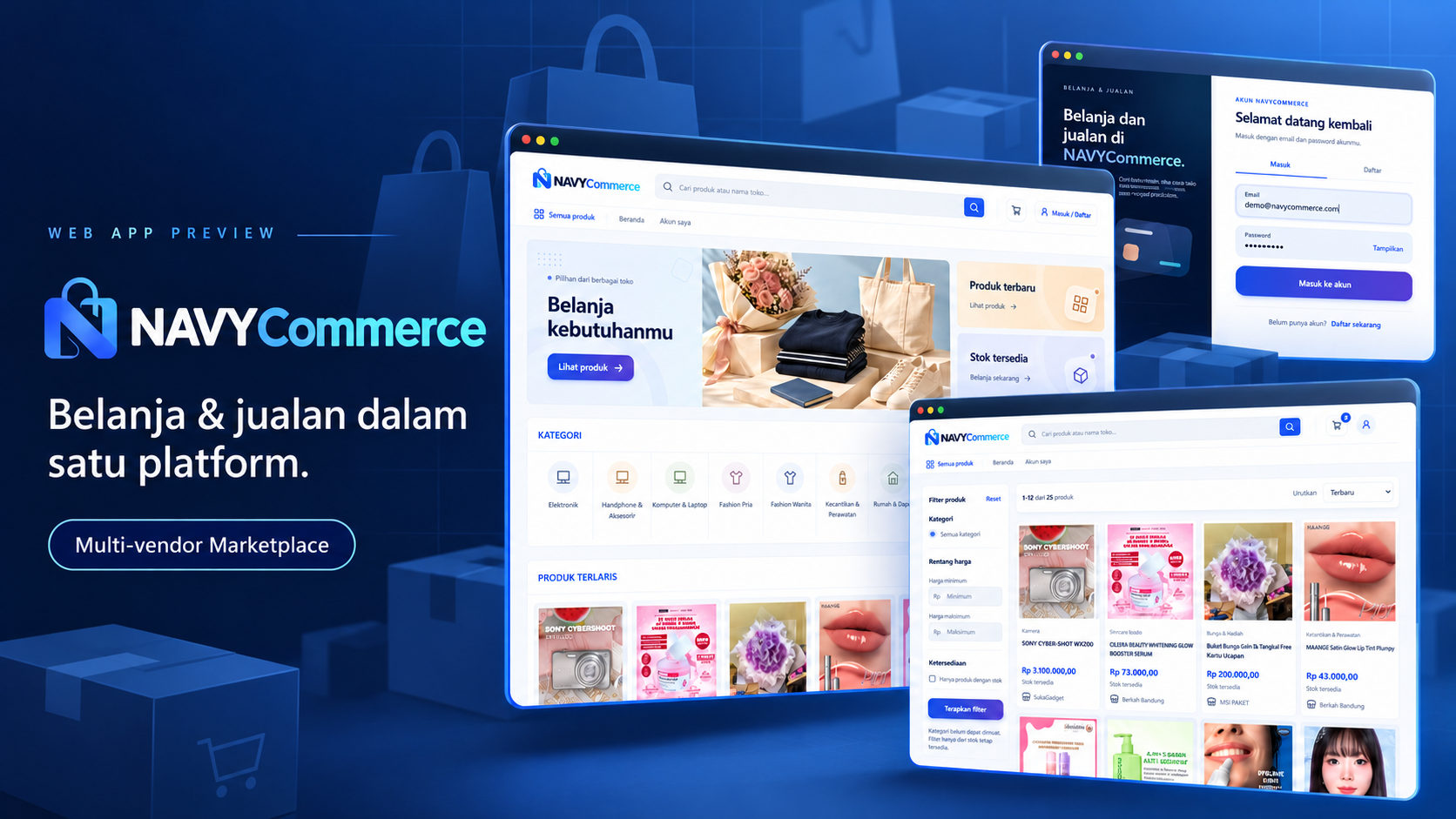 NAVYCommerce project preview